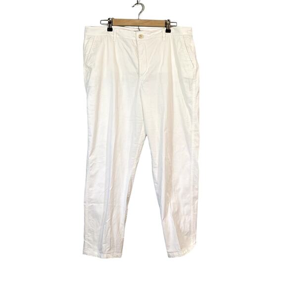 croft & barrow Pants - Croft & Barrow 18 Chino Pants Womens White Beach Vacation Pockets Kohls Business